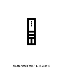 Letra moderna del logotipo del vector geométrico I. Vector de diseño de letras