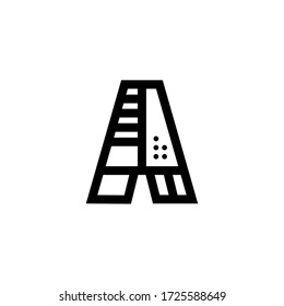 Modern Geometric Vector Logo Letter A. A Letter Design Vector