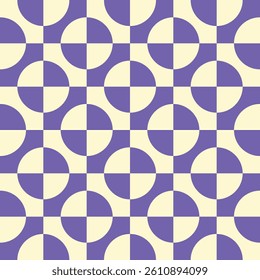 Modern Geometric Vector Seamless Pattern Digital Paper – Abstract Minimalist Background Design, Repeating Lines and Shapes, Contemporary Printable Texture for Scrapbooking, Web Design, Fabric, Package