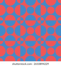 Modern Geometric Vector Seamless Pattern Digital Paper – Abstract Minimalist Background Design, Repeating Lines and Shapes, Contemporary Printable Texture for Scrapbooking, Web Design, Fabric, Package
