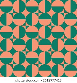 Modern Geometric Vector Seamless Pattern Digital Paper – Abstract Minimalist Background Design, Repeating Lines and Shapes, Contemporary Printable Texture for Scrapbooking, Web Design, Fabric, Package