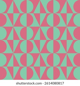 Modern Geometric Vector Seamless Pattern Digital Paper – Abstract Minimalist Background Design, Repeating Lines and Shapes, Contemporary Printable Texture for Scrapbooking, Web Design, Fabric, Package