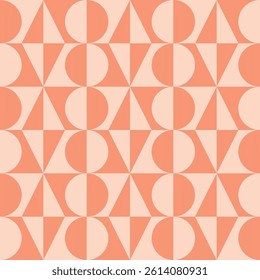 Modern Geometric Vector Seamless Pattern Digital Paper – Abstract Minimalist Background Design, Repeating Lines and Shapes, Contemporary Printable Texture for Scrapbooking, Web Design, Fabric, Package