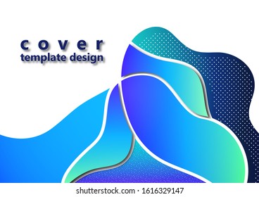 Modern geometric wave pattern background, dynamic fluid shapes, abstract color gradient. Background pattern mosaic texture. Cover design, poster, flyer, book design. Vector illustration.