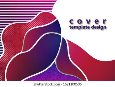 Modern geometric wave pattern background, dynamic fluid shapes, abstract color gradient. Background pattern mosaic texture. Cover design, poster, flyer, book design. Vector illustration.