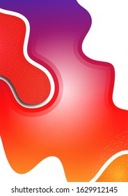 Modern geometric wave pattern background, dynamic shapes, small particles, bright colors. Cover design, poster, flyer, book design. Vector illustration