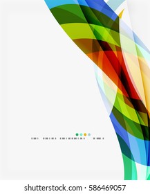 Formas onduladas geométricas modernas sobre la luz. Fondo de plantilla de vector para diseño de flujo de trabajo, diagrama, opciones de número o diseño web