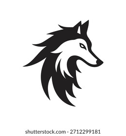Modern Geometric Wolf Head Symbol Created With Polygon Precision