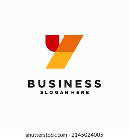 Modern Geometric Y Initial logo designs concept vector, Business Initial Letter logo