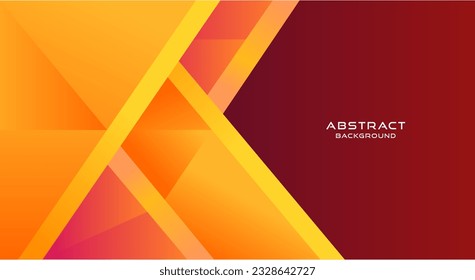 Modern geometric yellow background vector