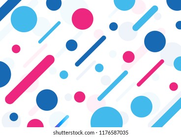 Modern geometrical abstract background with circles. Presentation design template, brochure or flyer pattern. Vector illustration