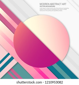 Modern geometrical abstract background - circles, vector illustratuon