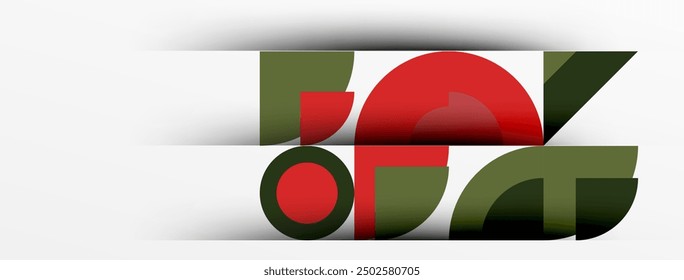 Fondo abstracto geométrico moderno - círculos. Diseño de presentación de negocios o tecnología