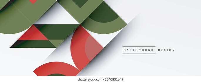 Fondo abstracto geométrico moderno - círculos. Diseño de presentación de negocios o tecnología