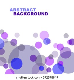 Modern geometrical abstract background. Circles