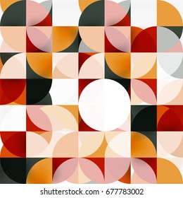 Modern geometrical abstract background - circles. Business or technology presentation design template, brochure or flyer pattern, or geometric web banner