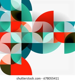 Moderner, geometrischer abstrakter Hintergrund - Kreise. Design-Vorlage für Geschäfts- oder Technologiepräsentationen, Broschüren oder Flyer-Muster oder geometrischer Webbanner