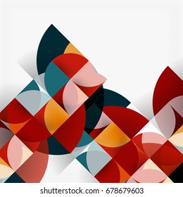 Modern geometrical abstract background - circles. Business or technology presentation design template, brochure or flyer pattern, or geometric web banner