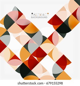 Moderner, geometrischer abstrakter Hintergrund - Kreise. Design-Vorlage für Geschäfts- oder Technologiepräsentationen, Broschüren oder Flyer-Muster oder geometrischer Webbanner