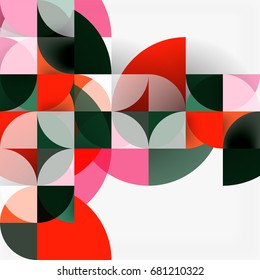 Moderner, geometrischer abstrakter Hintergrund - Kreise. Design-Vorlage für Geschäfts- oder Technologiepräsentationen, Broschüren oder Flyer-Muster oder geometrischer Webbanner