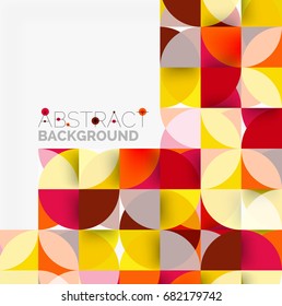 Moderner, geometrischer abstrakter Hintergrund - Kreise. Design-Vorlage für Geschäfts- oder Technologiepräsentationen, Broschüren oder Flyer-Muster oder geometrischer Webbanner