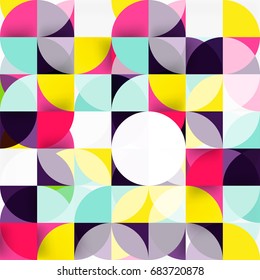 Moderner, geometrischer abstrakter Hintergrund - Kreise. Design-Vorlage für Geschäfts- oder Technologiepräsentationen, Broschüren oder Flyer-Muster oder geometrischer Webbanner