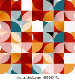 Modern geometrical abstract background - circles. Business or technology presentation design template, brochure or flyer pattern, or geometric web banner