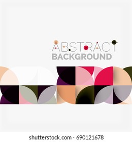 Moderner, geometrischer abstrakter Hintergrund - Kreise. Design-Vorlage für Geschäfts- oder Technologiepräsentationen, Broschüren oder Flyer-Muster oder geometrischer Webbanner
