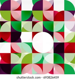 Modern geometrical abstract background - circles. Business or technology presentation design template, brochure or flyer pattern, or geometric web banner
