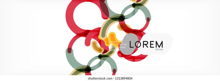 Modern geometrical abstract background design