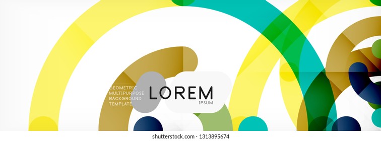 Modern geometrical abstract background design