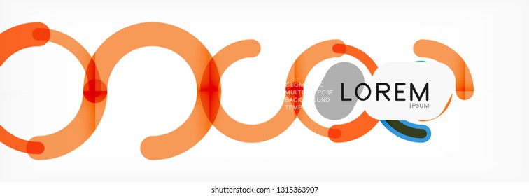 Modern geometrical abstract background design