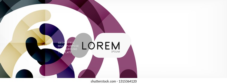 Modern geometrical abstract background design