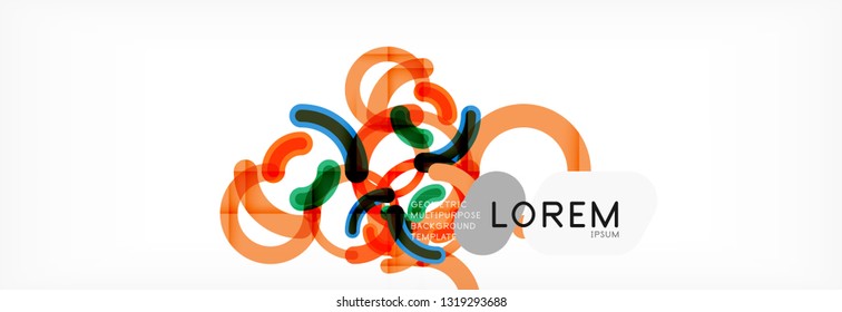 Modern geometrical abstract background design