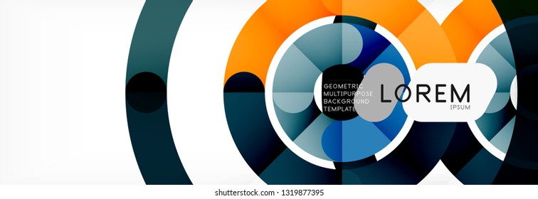 Modern geometrical abstract background design