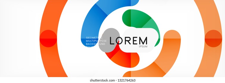 Modern geometrical abstract background design