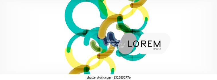 Modern geometrical abstract background design