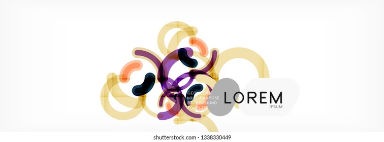 Modern geometrical abstract background design