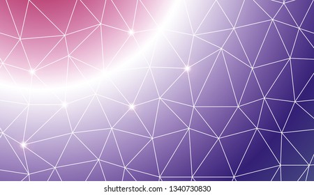Modern geometrical abstract background with polygonal elements For your business, presentation, fashion print. Vector illustration. Creative gradient color