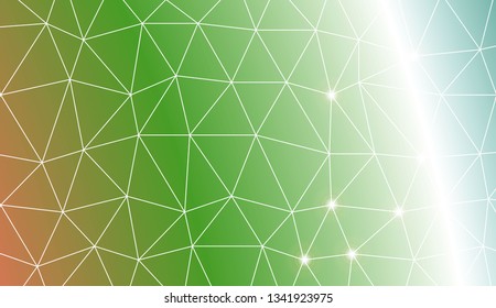 Modern geometrical abstract background with polygonal elements For your business, presentation, fashion print. Vector illustration. Creative gradient color