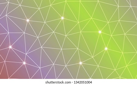 Modern geometrical abstract background with polygonal elements For your business, presentation, fashion print. Vector illustration. Creative gradient color