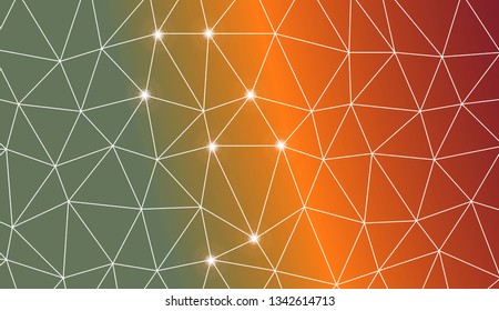 Modern geometrical abstract background with polygonal elements For your business, presentation, fashion print. Vector illustration. Creative gradient color