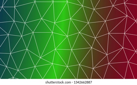 Modern geometrical abstract background with polygonal elements For your business, presentation, fashion print. Vector illustration. Creative gradient color
