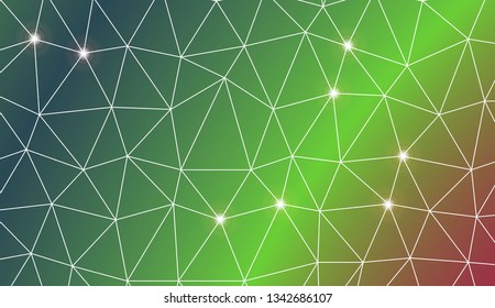 Modern geometrical abstract background with polygonal elements For your business, presentation, fashion print. Vector illustration. Creative gradient color