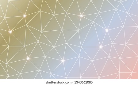 Modern geometrical abstract background with polygonal elements For your business, presentation, fashion print. Vector illustration. Creative gradient color