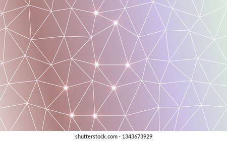 Modern geometrical abstract background with polygonal elements For your business, presentation, fashion print. Vector illustration. Creative gradient color