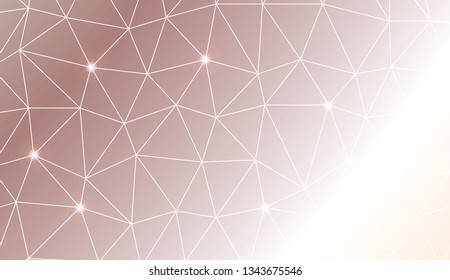 Modern geometrical abstract background with polygonal elements For your business, presentation, fashion print. Vector illustration. Creative gradient color