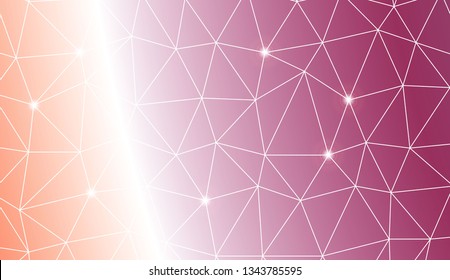Modern geometrical abstract background with polygonal elements For your business, presentation, fashion print. Vector illustration. Creative gradient color
