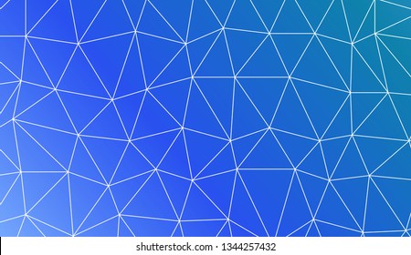 Modern geometrical abstract background with polygonal elements For textures or wallpaper. Vector illustration. Creative gradient color.