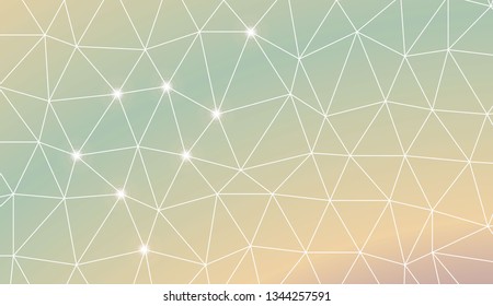 Modern geometrical abstract background with polygonal elements For your business, presentation, fashion print. Vector illustration. Creative gradient color